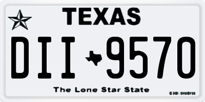 TX license plate DII9570