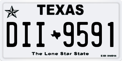 TX license plate DII9591