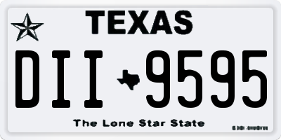 TX license plate DII9595