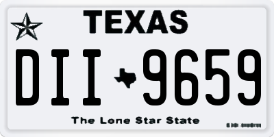 TX license plate DII9659