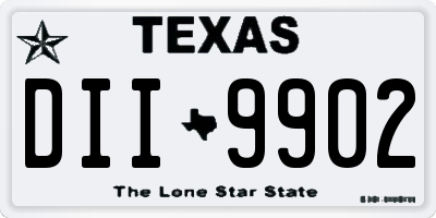 TX license plate DII9902