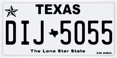 TX license plate DIJ5055