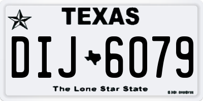 TX license plate DIJ6079