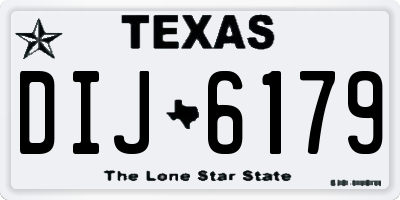 TX license plate DIJ6179