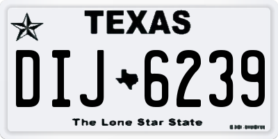 TX license plate DIJ6239
