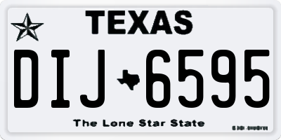 TX license plate DIJ6595