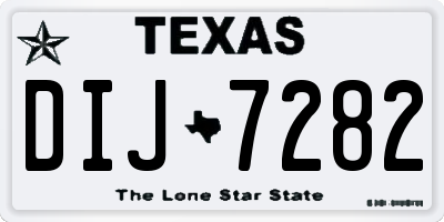TX license plate DIJ7282