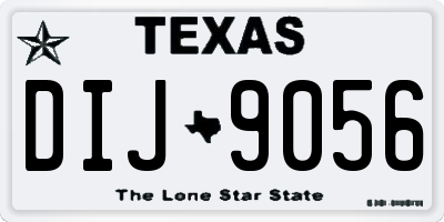 TX license plate DIJ9056