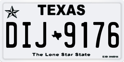 TX license plate DIJ9176