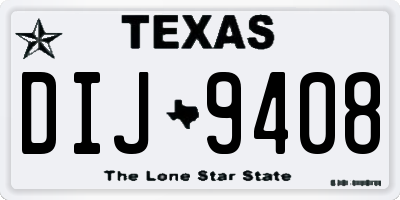 TX license plate DIJ9408