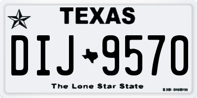 TX license plate DIJ9570
