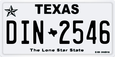 TX license plate DIN2546