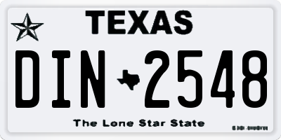 TX license plate DIN2548