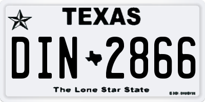 TX license plate DIN2866
