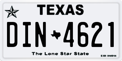 TX license plate DIN4621