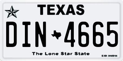 TX license plate DIN4665