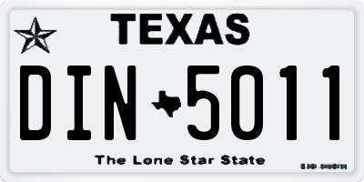 TX license plate DIN5011