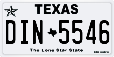 TX license plate DIN5546