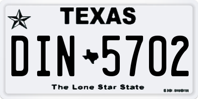 TX license plate DIN5702