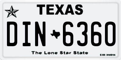 TX license plate DIN6360