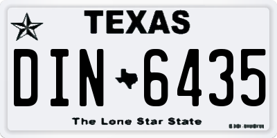 TX license plate DIN6435