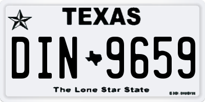 TX license plate DIN9659