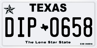 TX license plate DIP0658