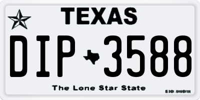 TX license plate DIP3588