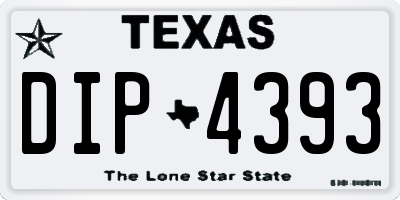 TX license plate DIP4393