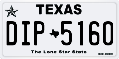 TX license plate DIP5160