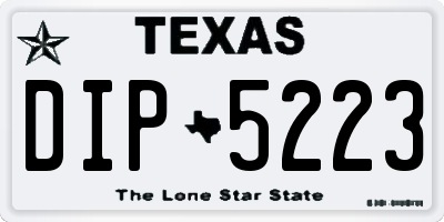 TX license plate DIP5223