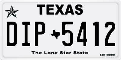TX license plate DIP5412