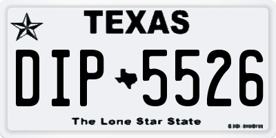 TX license plate DIP5526