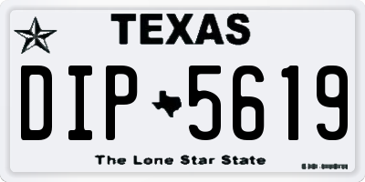TX license plate DIP5619