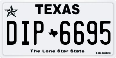TX license plate DIP6695