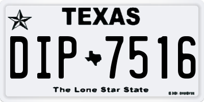TX license plate DIP7516