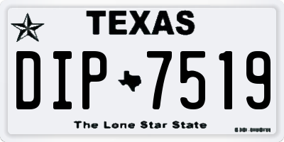 TX license plate DIP7519