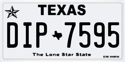 TX license plate DIP7595