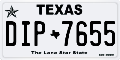 TX license plate DIP7655