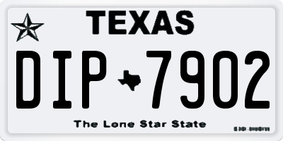 TX license plate DIP7902