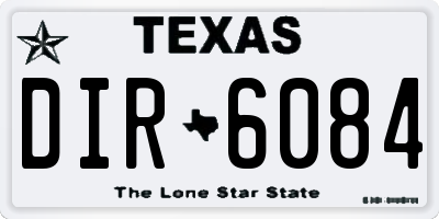 TX license plate DIR6084