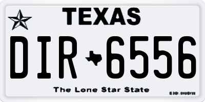 TX license plate DIR6556