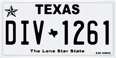 TX license plate DIV1261