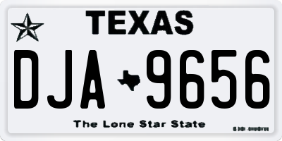 TX license plate DJA9656