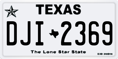 TX license plate DJI2369