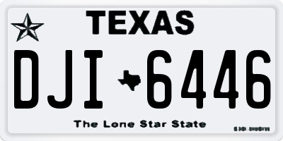 TX license plate DJI6446