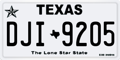 TX license plate DJI9205