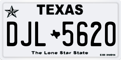TX license plate DJL5620