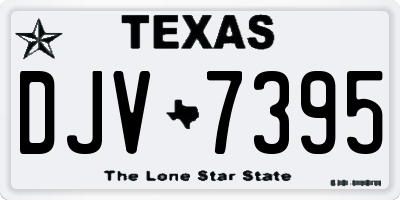 TX license plate DJV7395