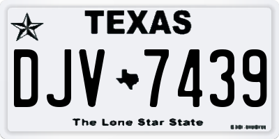 TX license plate DJV7439